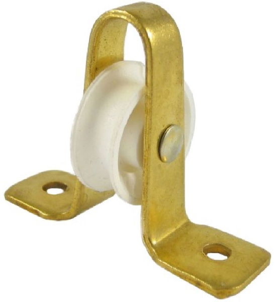 0.75" Upright, Nylon Wheel across plate, Brass Frame