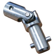 Geiger Bayoneted universal joint, 11.9mm bayonet trunnion in, 10mm round female out