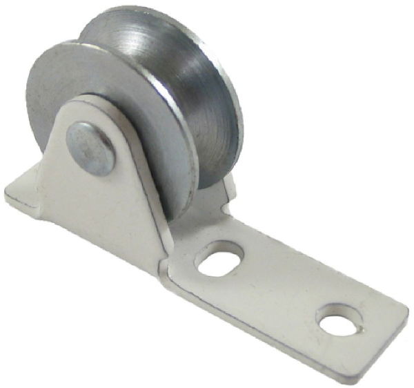 0.75" Guide Pulley, Steel Wheel, Zinc Frame, Needle Roller