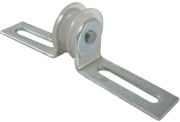 0.75" Slider Pulley, Nylon Wheel, Zinc Frame