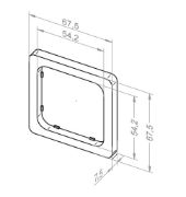 Elero Frame for Proline Control Units - Alpine white