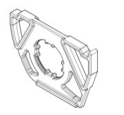 Somfy Headrail Adaptor for Decora (37x55mm)