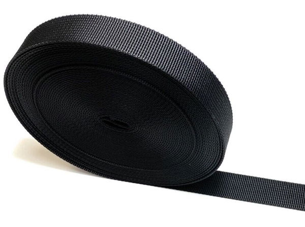 Somfy Nylon Strap for FTA - 20mm wide, 20m long - Black