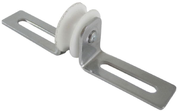 0.75" Slider Pulley, Chrome Frame, Acetyl Wheel