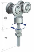 Runners Series 50. DBL Axel Hanger - Rotating