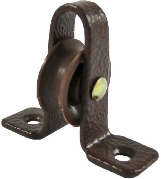 0.75" Upright, Nylon Wheel across plate, Brown Frame