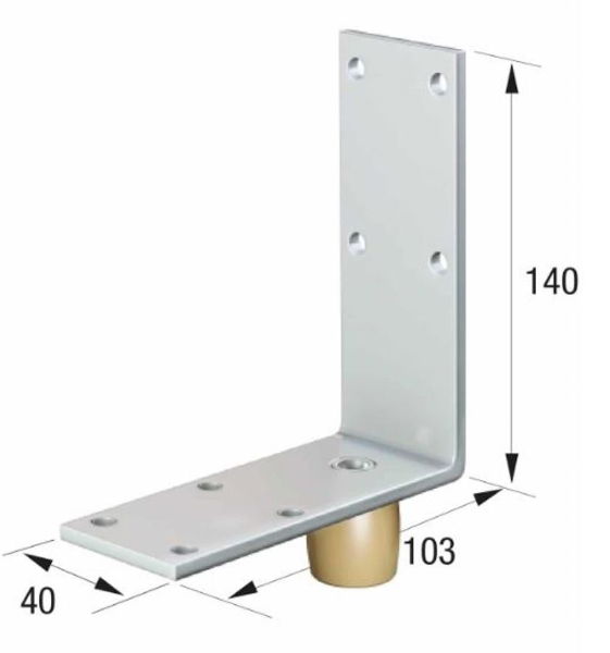 Runners Series 50 . 20mm DIA Bottom Guide Roller - Angled