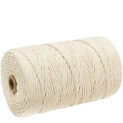 2mm Cotton GLACE  Blind Cord, Natural (Per Metre)