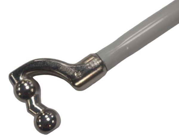 Geiger Crank Handle, Zinc, Spherical Hook, 1400mm with HOPPIPE packaging