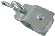 0.75" Lazy Pulley, Nylon Wheel, Zinc Frame