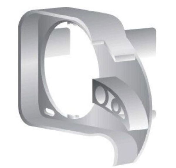 Somfy Left Lateral Front Chain Guide for Glydea - Grey