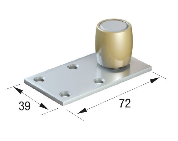 Runners Series 50. 20mm DIA Bottom Guide Roller - Single
