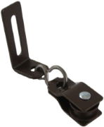 0.5625" Adjustable Lazy Pulley, Nylon Wheel, Brown Frame