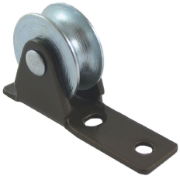 0.75" Guide Pulley, Steel Wheel, Brown Frame, Needle Roller