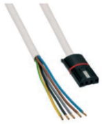 Selve plug-in connecting cable, 5-wire. 5m PVC white