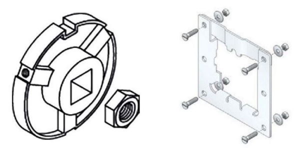 Somfy LT80S CSI 4" x 10g Tube Adaptor Kit (Inc. Bracket)