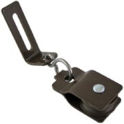 0.75" Adjustable Lazy Pulley, Nylon Wheel, Brown Frame