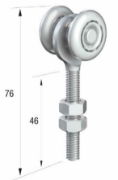 Runners Series 20. Single Axle Steel Wheel Hanger