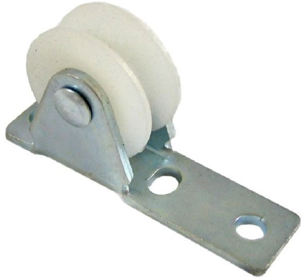 0.75" Guide Pulley, Nylon Wheel, Zinc Frame