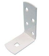 5" Strap Bracket 0.3125" Square White