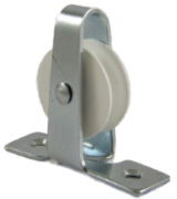 1.00" Upright, Steel Wheel runs with plate, Zinc Frame