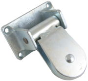 1.5" Swivel Pulley, Nylon Wheel, Zinc Frame, Single