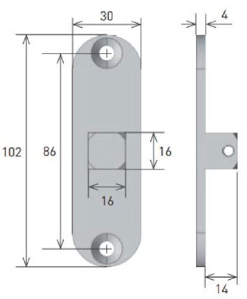 Gaposa Bracket for manual override, 50/60 range motors