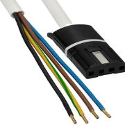 Selve plug-in connecting cable, 4-wire. 5m PVC black