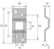 Gaposa Motor Bracket with 16mm aperture for 60 range motors