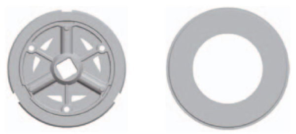 Gaposa Adaptor for XQ80 motors, 168x4.5mm round tube