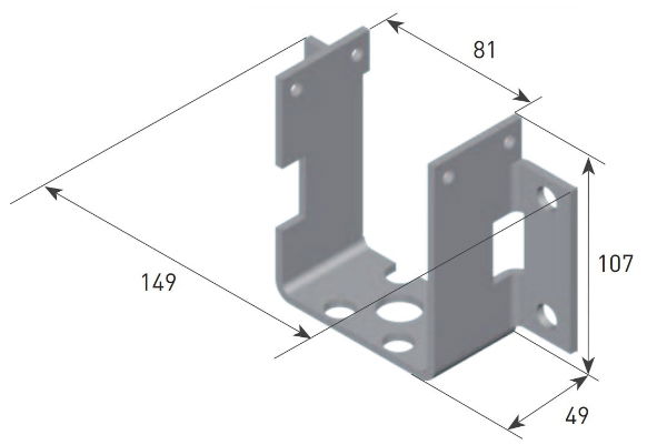 Gaposa Manual Override Bracket, To suit AX100M Motors