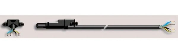 Somfy LT50 Supply Cable - Black RRF 3m