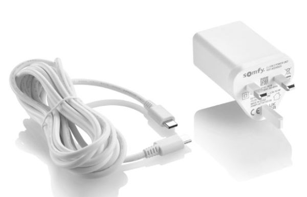 Somfy Li-ion 2 Power Unit for Zigbee - UK plug configuration