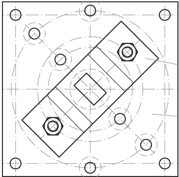 Elero Base plate with motor bearing for Revoline elero head motors