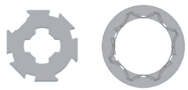 Gaposa Adaptor set for Benthin tube, 50 range motors