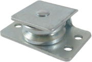 0.75" Side Pulley, Steel Wheel, Zinc Frame, Needle Roller