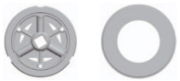 Gaposa Adaptor for XQ80 motors, 168x4.5mm round tube