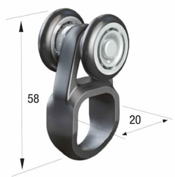 Runners Series 20. Nylon wheel Hanger