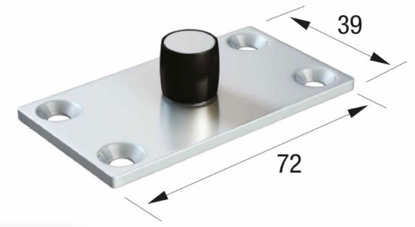 Runners Series 20 Bottom Guide Roller - Nylon