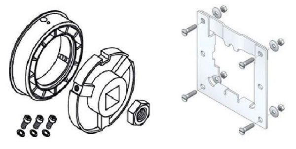 Somfy LT80S CSI 5" x 10g Tube Adaptor Kit (Inc. Bracket)