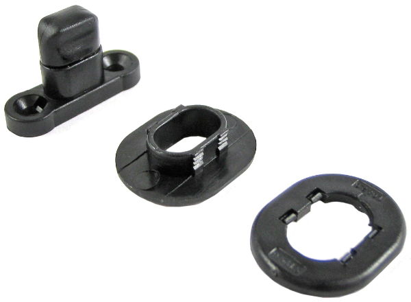 Motor Turnbutton Plastic, Black  Pack of 100