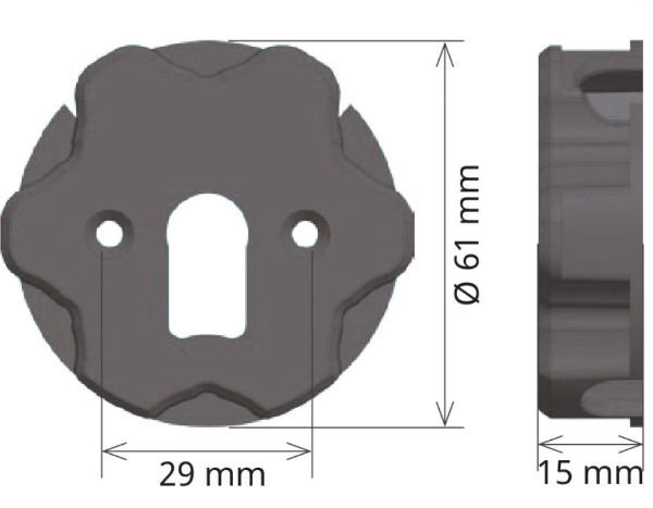 Gaposa Motor Bracket, 40 range motors (3-12Nm)