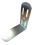 Hopkins 7" Strap Bracket  5/16" Square Hole 90° Bend