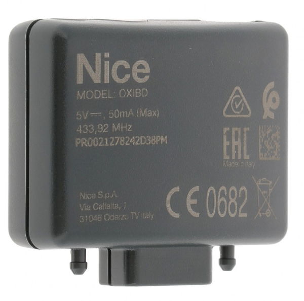 Nice Plug-in radio receiver, bidirectional 433MHz