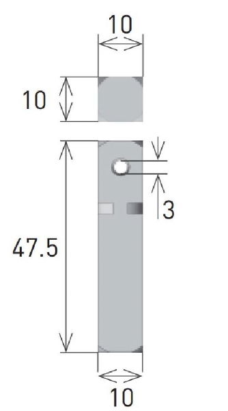 Gaposa Motor Bracket, 47.5x10mm