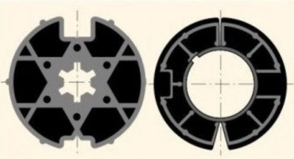 Somfy LS40 Crown & Drive Wheel - suits 63mm Welser tube