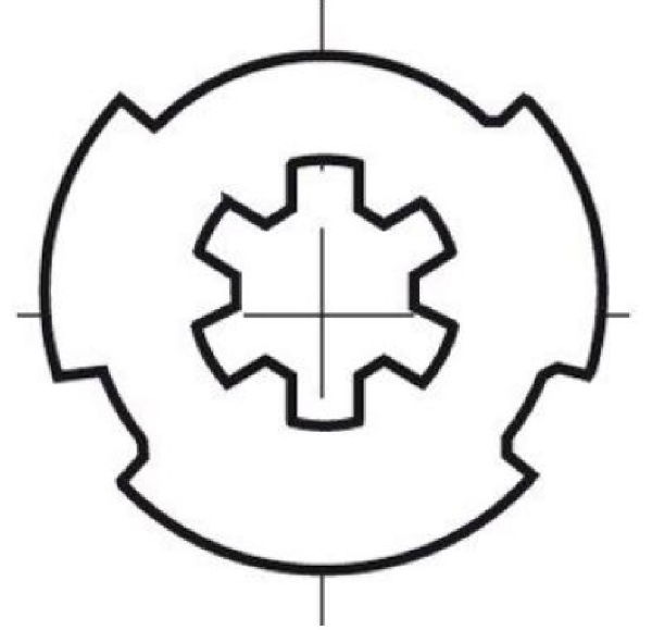 Somfy Drive Wheel for LS40 suits Helioscreen 47mm Tube
