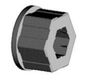 Somfy CTS Shaft Adaptor 5mm Hex for AMS