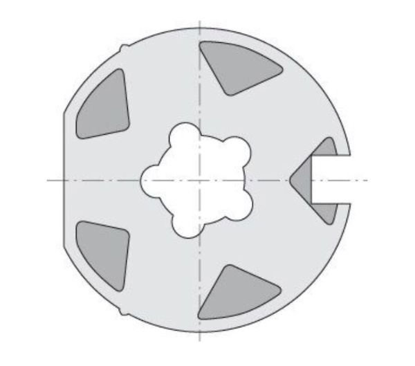Somfy Drive Wheel LT motors Dohner 100mm tube with gutter