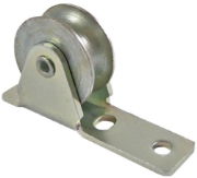 0.75" Guide Pulley, Steel Wheel, Zinc Frame